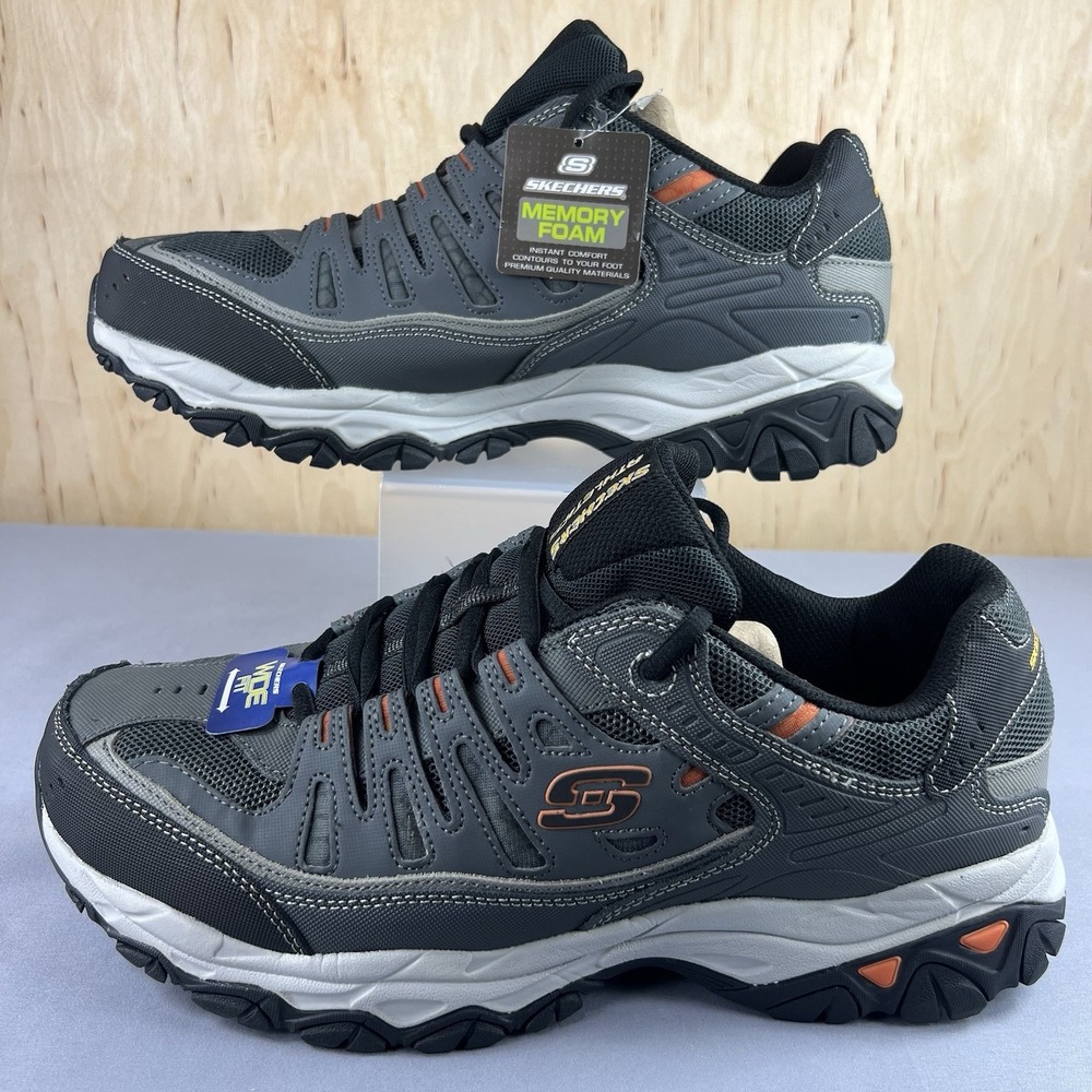 Skechers Athletics Men's Training Hiking Shoes Size 13 Extra Wide Gray 50125EWW